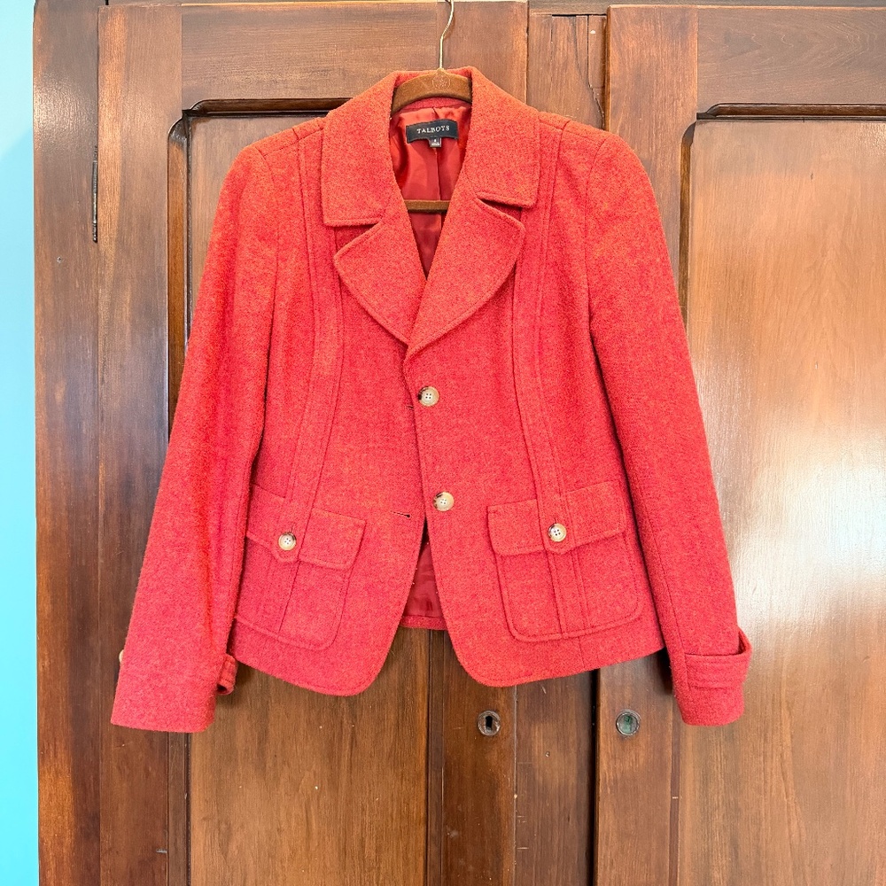 Talbots wool blend jacket